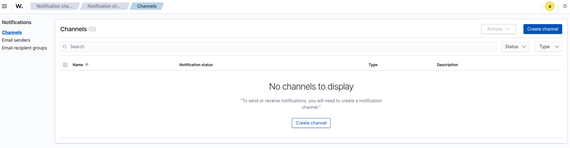 Create Channel